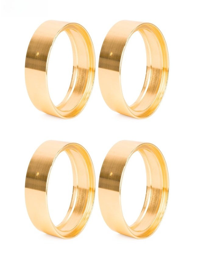 G.T.R RC Metal Brass Coating Wheel Weights Inner Beadlock Rings Fit 2.2" Beadlock Wheel Rim for 1/10 RC Crawler Car Upgrade (4pcs) - Image 1