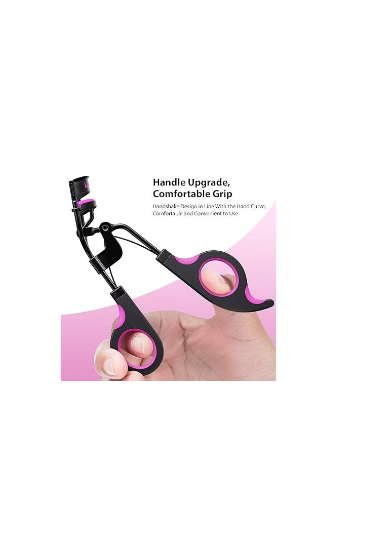 Bukela Eyelash Curler Makeup with Advanced Silicone Pressure Pad & Tweezer and Satin Bag & Fits All Eye Shapes Get The Perfect Curl in 8 Seconds  - Image 5