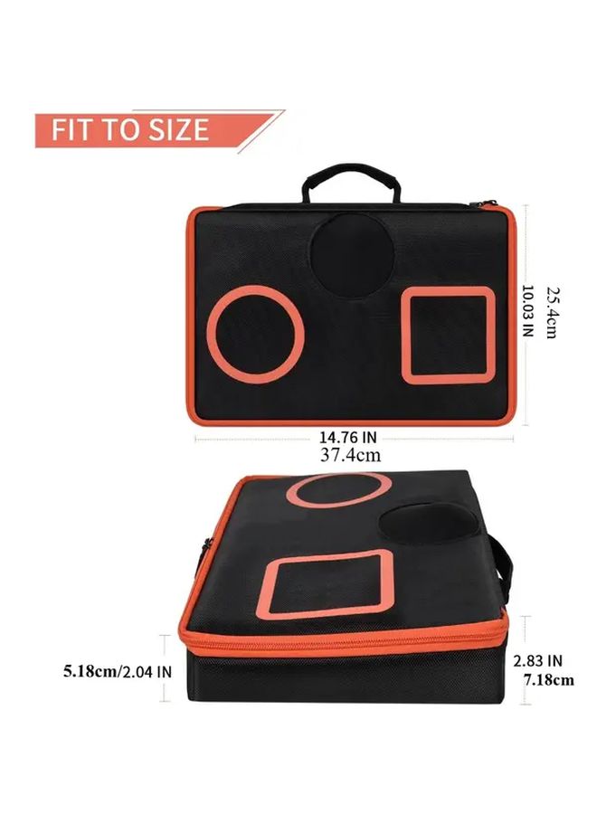 Black Portable Carrying Case For Electronic Dj Mixer Protective Gear - Image 4
