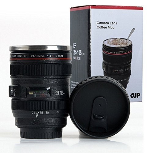 AMENDAS Camera Lense Coffee Mug Camera Cup Unique Coffee Mugs Magic Mug Mug for Gift Camera Lense Coffee Mug for Travel, Office, Men etc 350 ML - Image 1
