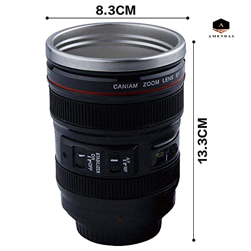 AMENDAS Camera Lense Coffee Mug Camera Cup Unique Coffee Mugs Magic Mug Mug for Gift Camera Lense Coffee Mug for Travel, Office, Men etc 350 ML - Image 5