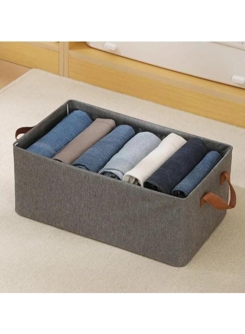 صندوق تخزين ملابس قابل للتعديل، خزانة ملابس قطنية قابلة للطي للملابس المنزلية، نوع درج مقاوم للرطوبةصندوق تخزين ملابس  خزانة ملابس قطنية  صندوق ملابس قابل للطي  منظم ملابس للبيت  درج تخزين مقاوم للرطوبة  صندوق تنظيم دولاب  منظم ملابس داخلي  صندوق تخزين عملي  خزانة قماشية قابلة للطي  صندوق تخزين مفروشات - Image 1