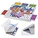 Lavievert Tilting Puzzle Board with 2in1 Designed Stand Cover Super Lightweight Felt Puzzle Plateau with 5 Drawers for Adults Portable Jigsaw Puzzle Table for Up to 1000 Pieces Light Gray - Image 3