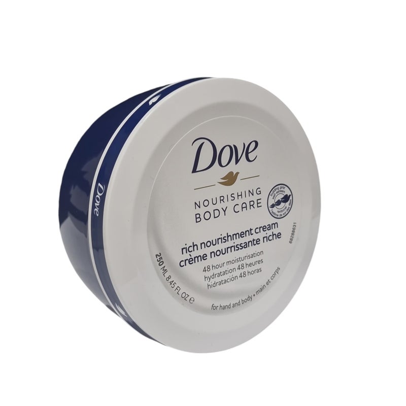 Dove Nourishing Body Care Rich Nourishment Cream - 250 ml - Image 1