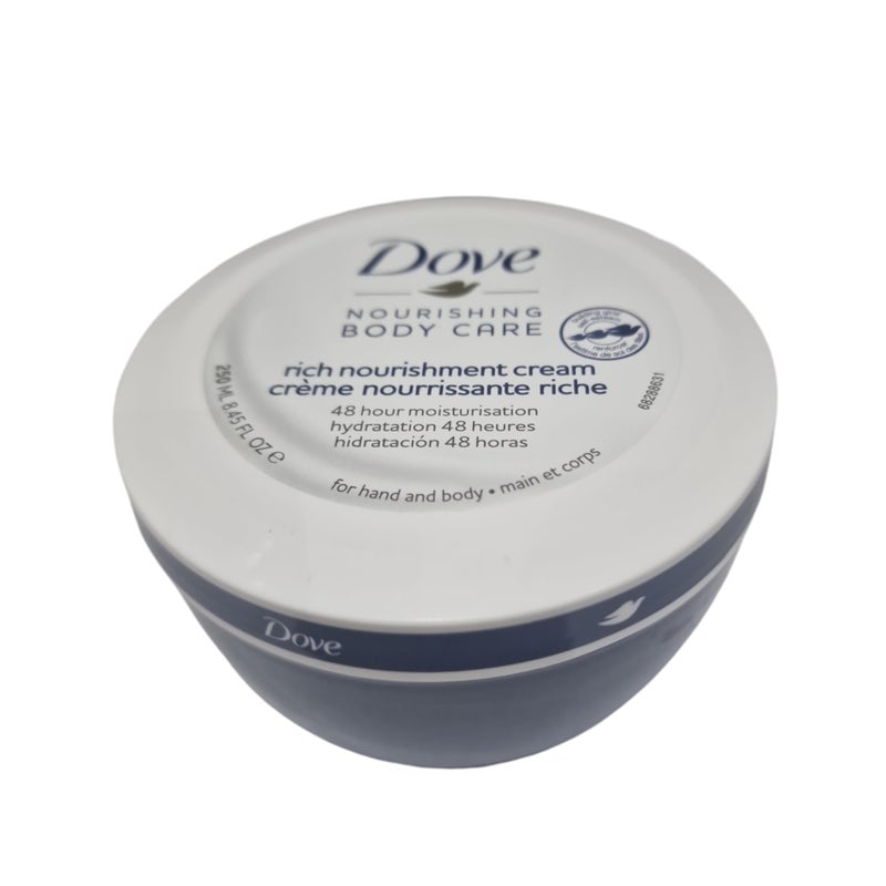 Dove Nourishing Body Care Rich Nourishment Cream - 250 ml - Image 4