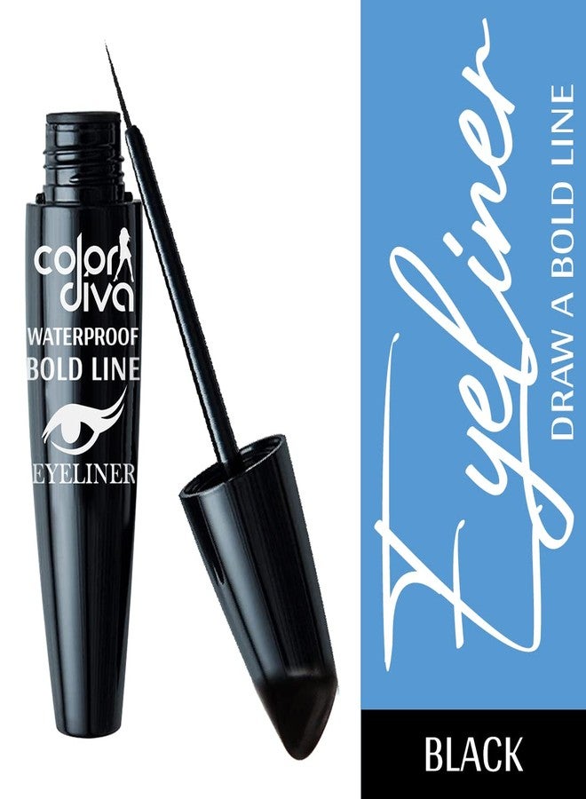 Color Diva Matte Eyeliner - (Black Eye Liner for Women) - Sweat Proof, Waterproof Eye Liner with Matte Finish, 6ml | 100% Vegan & Cruelty Free - Image 3
