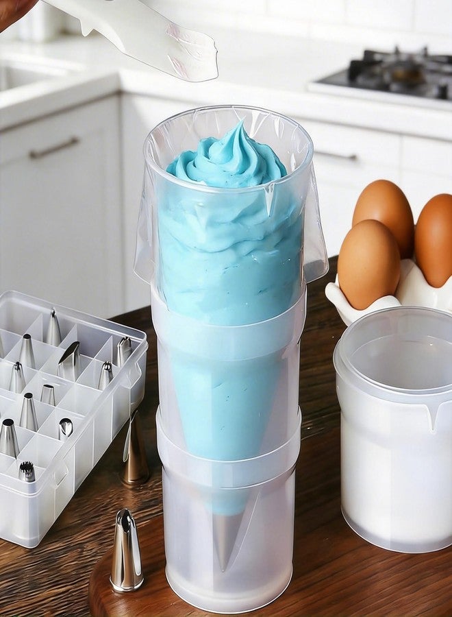 ECNHIVE 1PC Piping Bag Holder Stand for Filling, Adjustable Height Pastry Bag Stand & Hands-Free Icing Bag Holder Filling Tool f for Batter, Cupcake Decorating, Pastry Bags Holders Stand for Home Bakers - Image 3