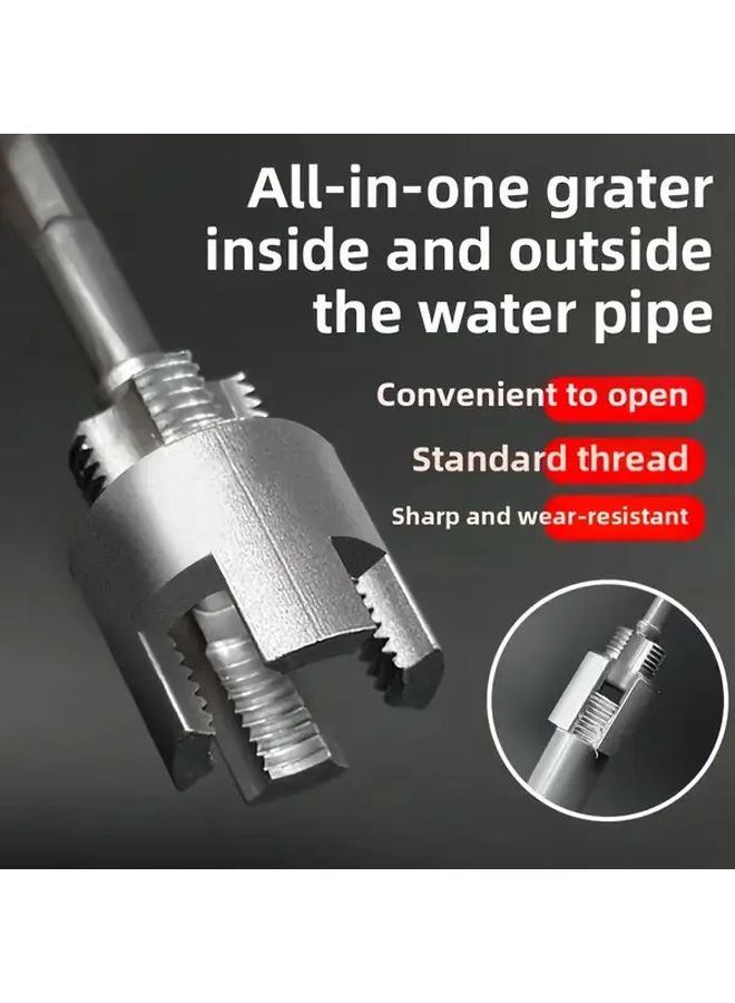 2 في 1 مخرطة أنابيب متكاملة لأنابيب المياه مقاس 1/2 بوصة - أداة معدنية لإصلاح افعلها بنفسك - Image 2