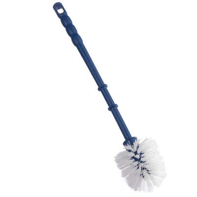 KWEL Round Plastic Toilet Brush, Standard, Multicolor flexible and durable Long Handle (Pack of 2) - Image 2