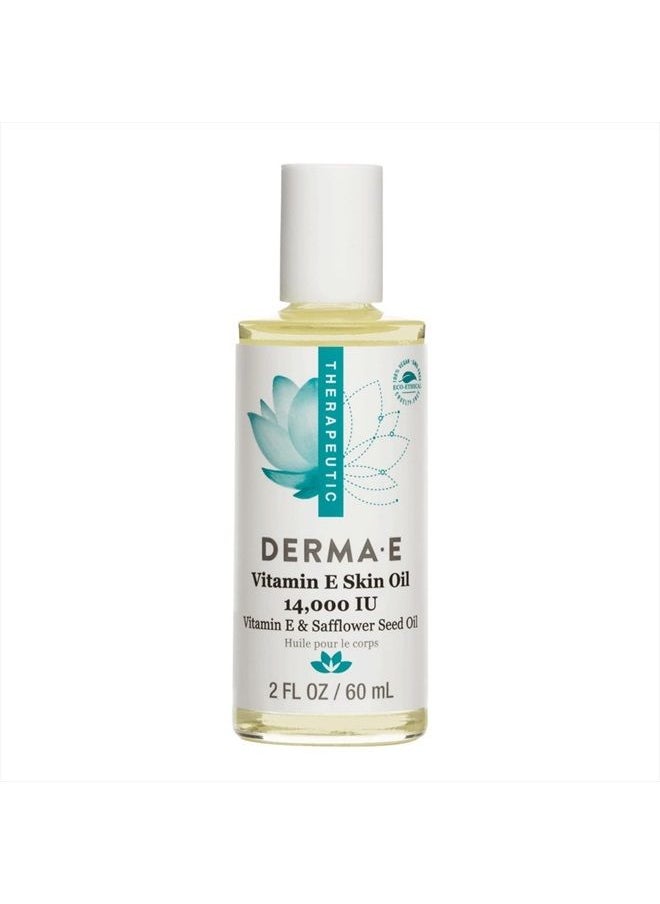 derma-e - Vitamin E Skin Oil - 14,000 IU Face Oil with Safflower Oil – Hypoallergenic, Fragrance Free Facial Skin Care - Nourishes and Conditions, 2 fl oz - Image 1