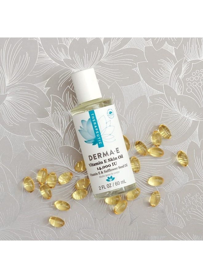 derma-e - Vitamin E Skin Oil - 14,000 IU Face Oil with Safflower Oil – Hypoallergenic, Fragrance Free Facial Skin Care - Nourishes and Conditions, 2 fl oz - Image 1