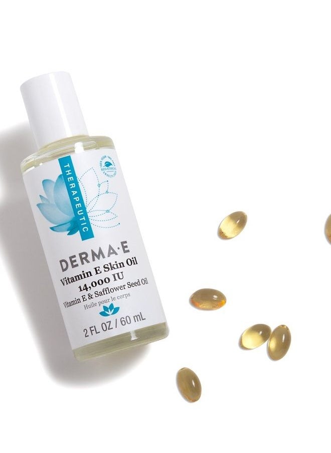 derma-e - Vitamin E Skin Oil - 14,000 IU Face Oil with Safflower Oil – Hypoallergenic, Fragrance Free Facial Skin Care - Nourishes and Conditions, 2 fl oz - Image 1