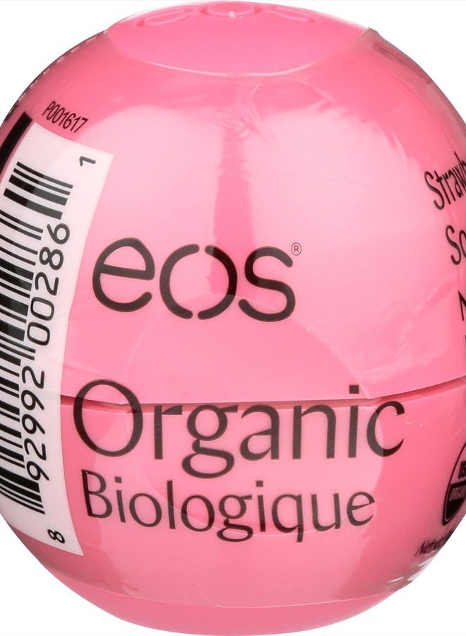 EOS Lip Balm Smooth Sphere, Strawberry Sorbet, 0.25 Oz