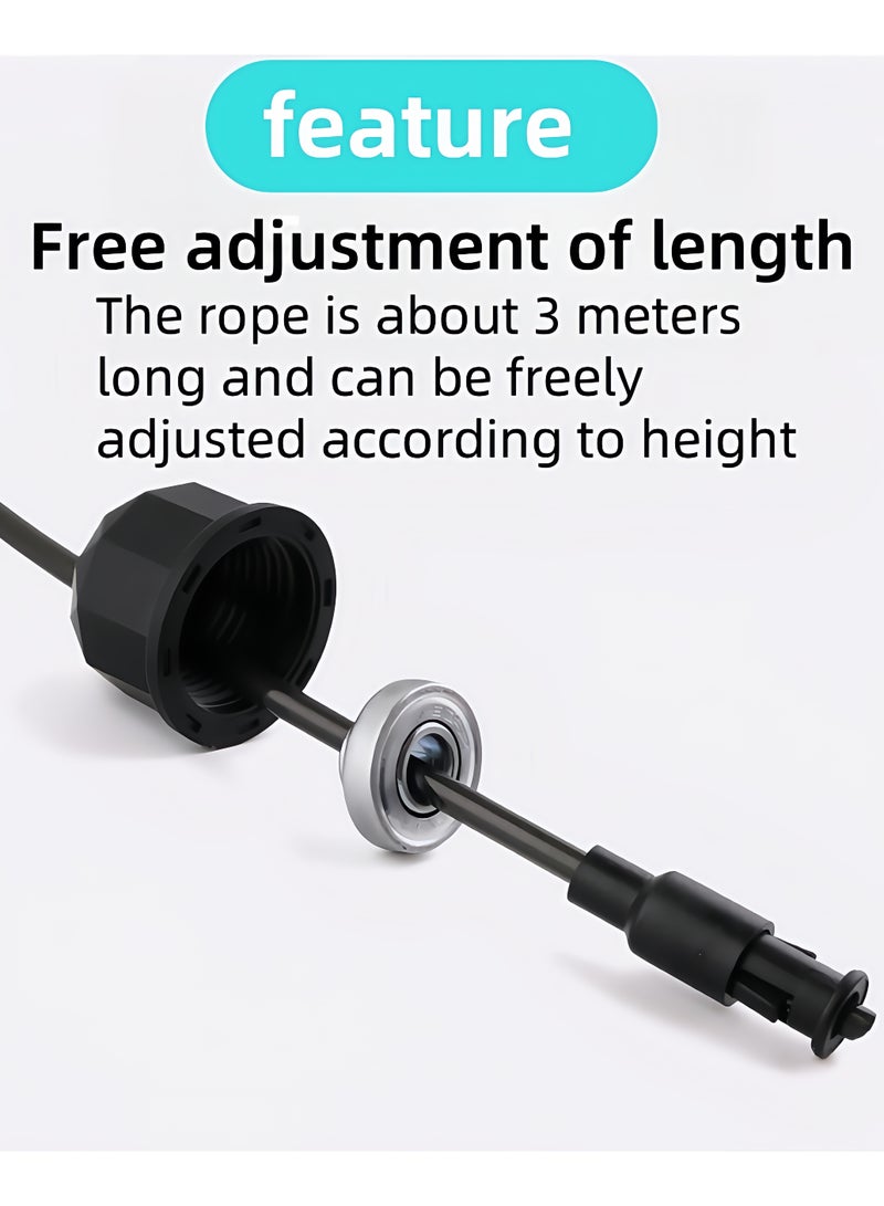 KUYING KUYING Skipping Rope with Ball Bearings Rapid Speed Adjustable Jump Rope Cable and 6” Memory Foam Handles Ideal for Aerobic Exercise Like Speed Training, Extreme Jumping, Endurance Training and Gym - Image 4