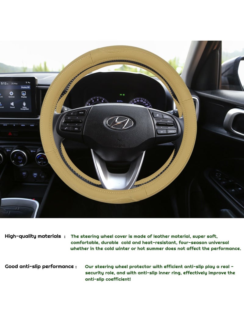 3XR Car Steering Cover Good Grip Steering Wheel Cover Decoration For Universal Cars 3XR-J2146 - Image 4