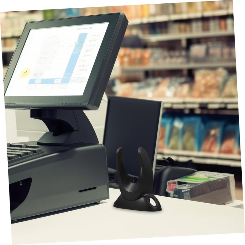 Veemoon Universal Wall Mount Barcode Scanner Holder Adjustable Bracket Handheld Reader Fixing Stand for Supermarket and Retail Use Compatible Most Barcode Reader Devices - Image 2