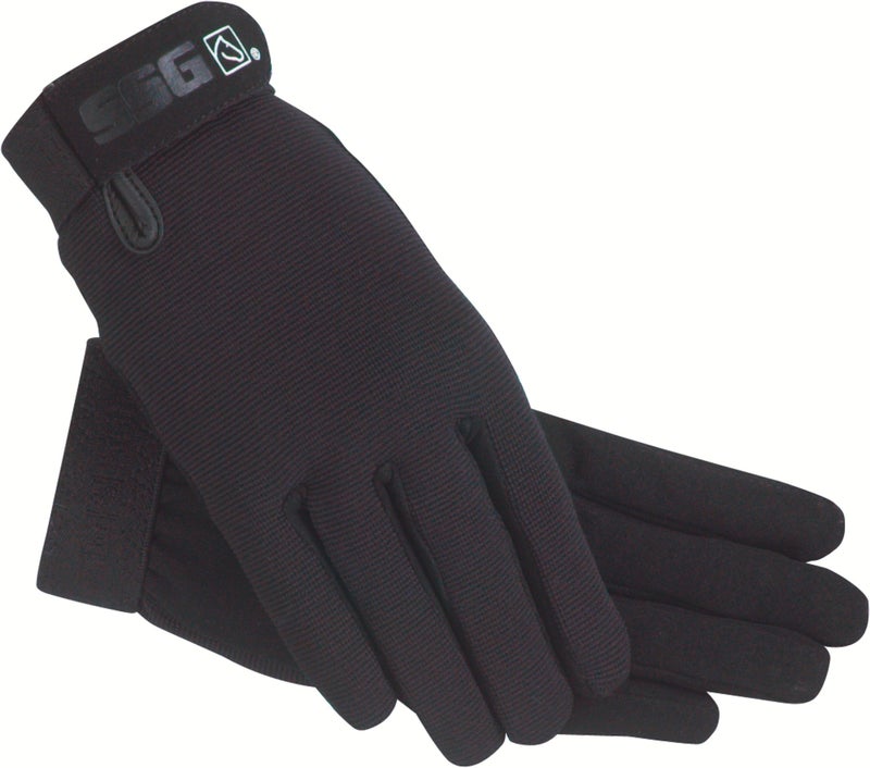 SSG All Weather Riding Gloves Childs Black/Black - Image 5