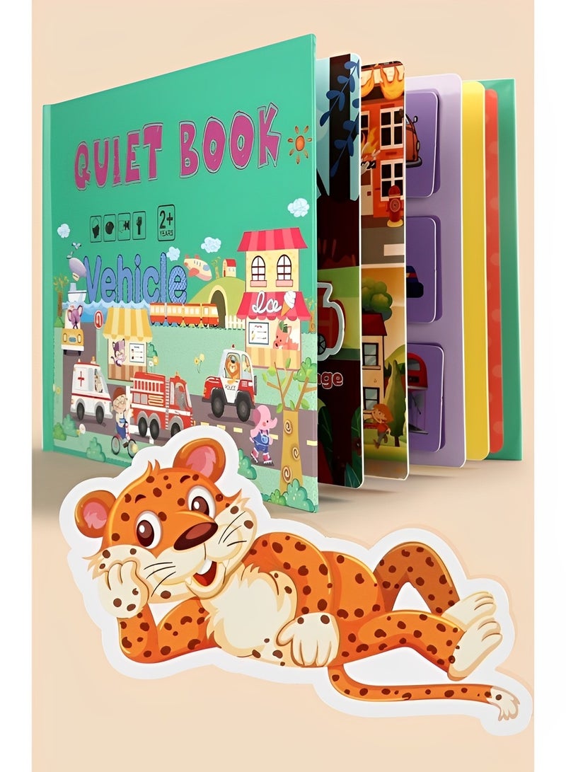 REOCLE Quiet Paste Book Baby Sensory Book Montessori Baby Sensory Board Toys Fine Motor Skills Learning Great Gifts for Babies Boys Girls - Image 5