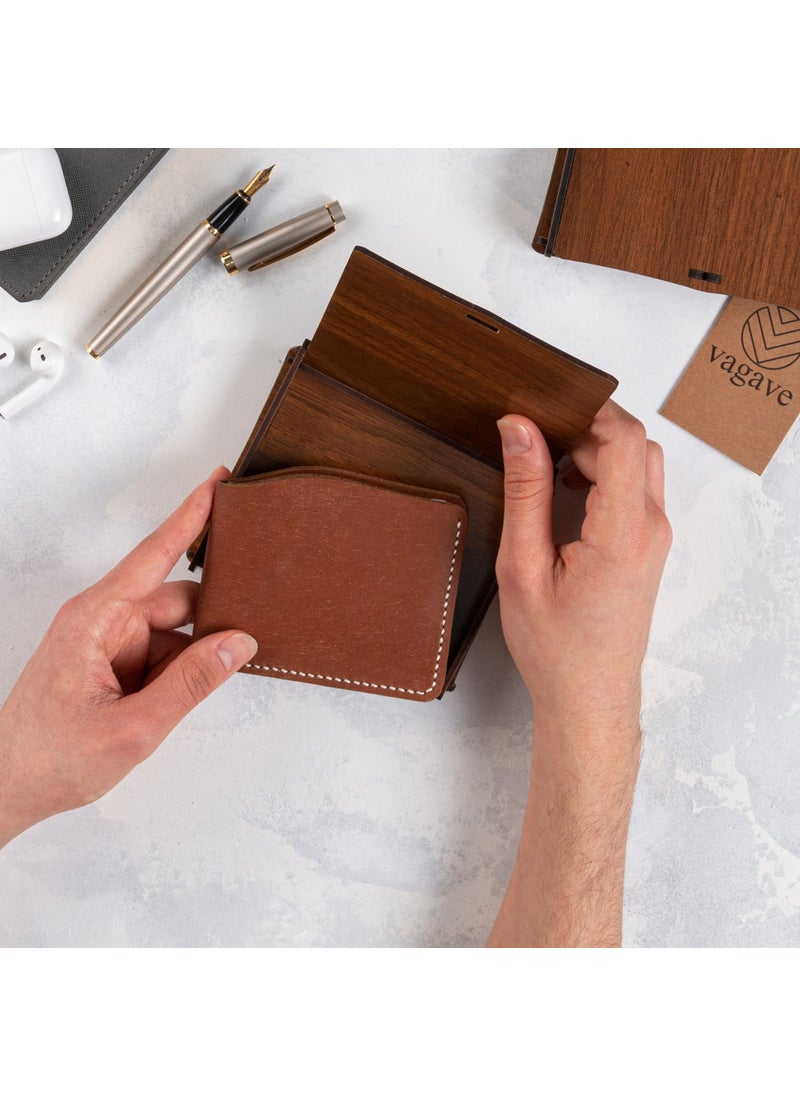 Vagave Italian Puueblo Leather Wallet Handmade Men's Wallet Card Holder  - Image 2