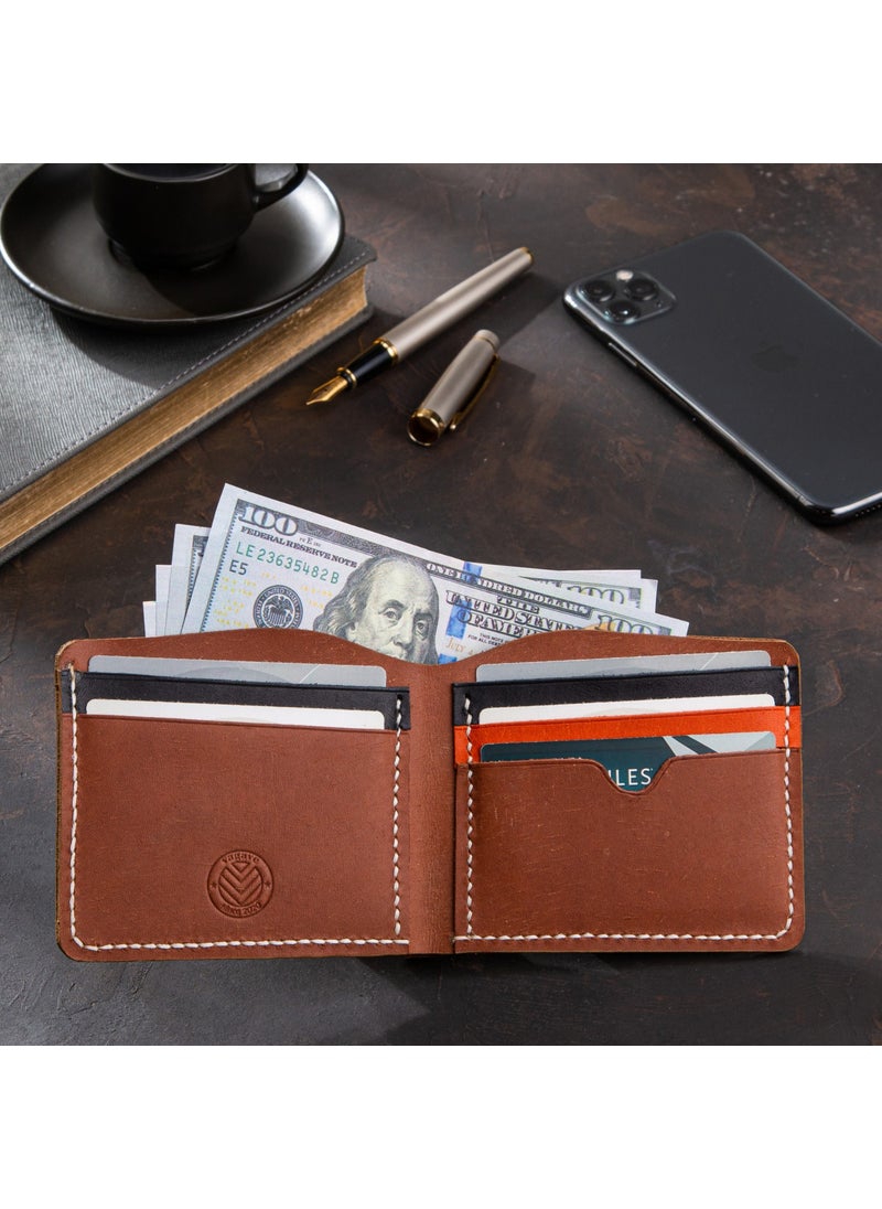 Vagave Italian Puueblo Leather Wallet Handmade Men's Wallet Card Holder  - Image 4