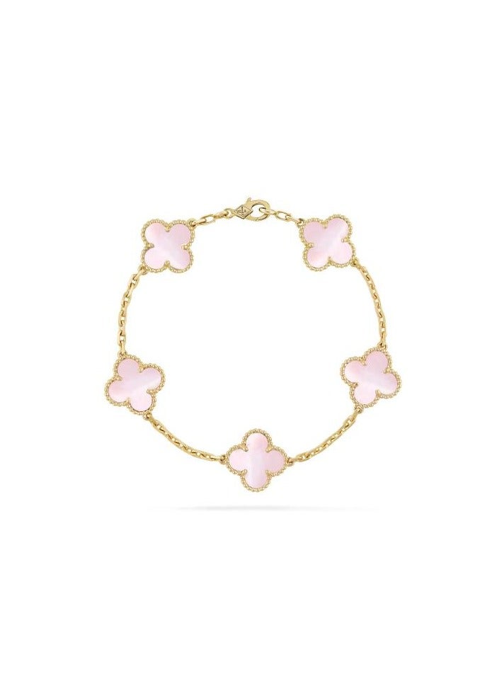 Luxuria 18K Gold Plated Stainless Steel Fashion Luxury Clover Design Pendant Necklace for Women Gift - Image 1
