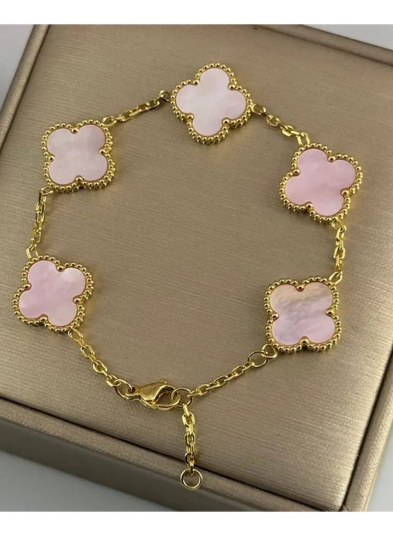 Luxuria 18K Gold Plated Stainless Steel Fashion Luxury Clover Design Pendant Necklace for Women Gift - Image 4