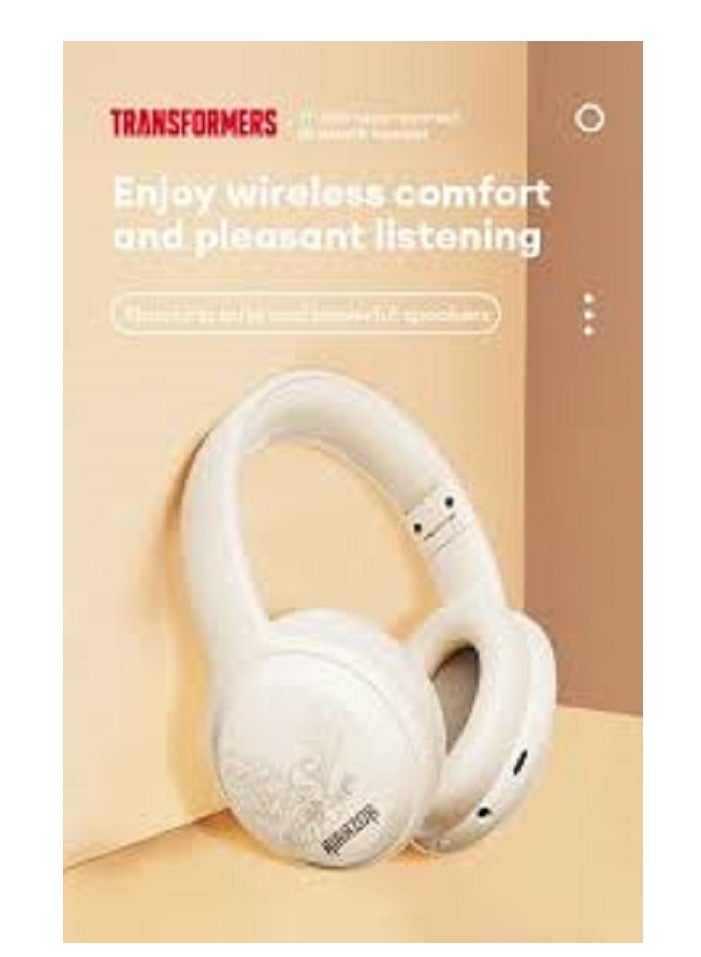 TRANSFORMERS TF-G06 Gaming Gamer Headset Bluetooth 5.4 Noise Reduction Low Latency Headphones Music Earphones Beige - Image 2