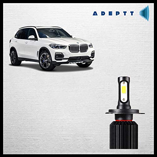 Adeptt H8/H11/H16 Super Bright Ultrawhite LED 6500K Fog Light Bulbs (White) for BMW X5 xDrive 50i - Image 1