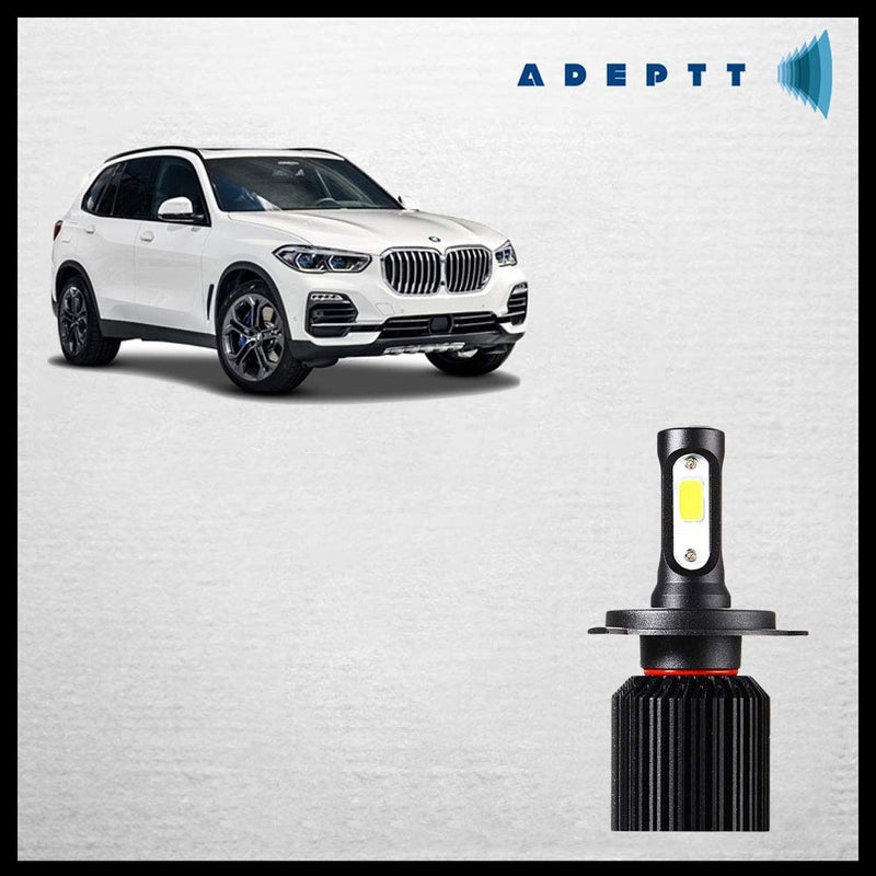 Adeptt H8/H11/H16 Super Bright Ultrawhite LED 6500K Fog Light Bulbs (White) for BMW X5 xDrive 50i - Image 2
