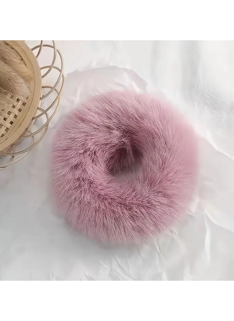 Goolsky 10pcs Colorful Simple Plush Hair Ring, Hair Rope, Hair Accessories, Random Color, Ideal choice for Gifts  - Image 5