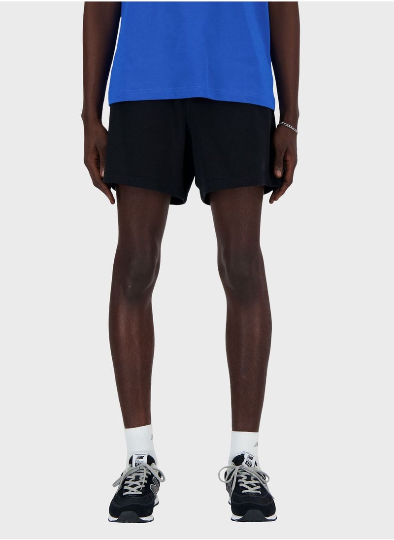 New Balance Logo French Terry Athletics Shorts  - Image 1