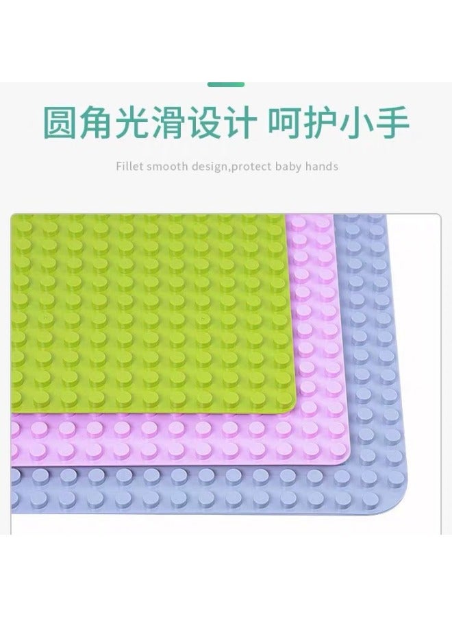 Large Particle Building Block Base Plate Road Model Children's Early Education Educational Toy Assembly Wall Compatible With Lego Creative Assembly - Image 4
