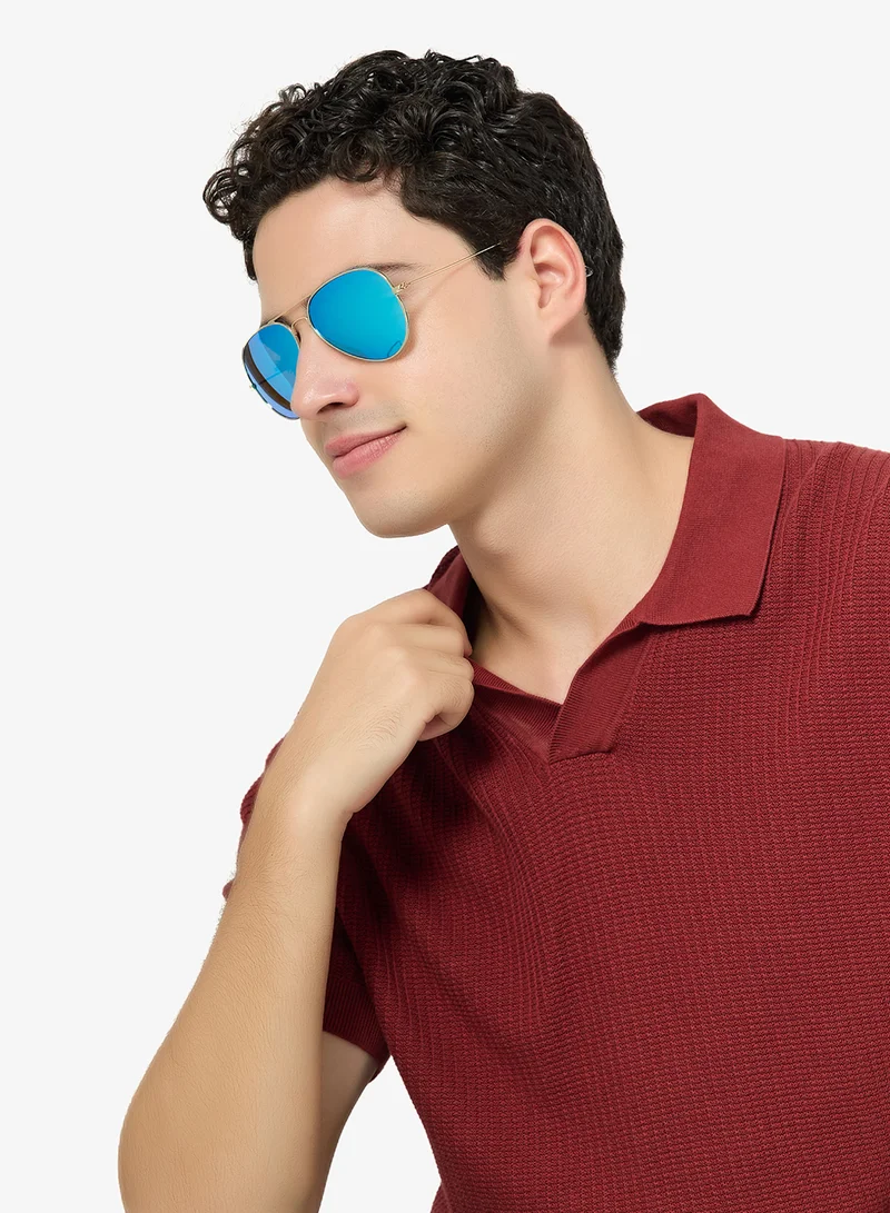 Robert Wood Polarized Lens Aviator Sunglasses