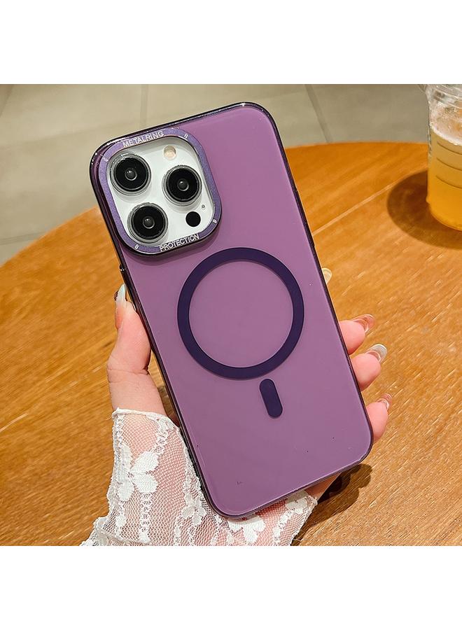 Zaboon Case For iPhone 13 Pro Max Golden Shield HD Transparent MagSafe PC Phone Case - Image 1