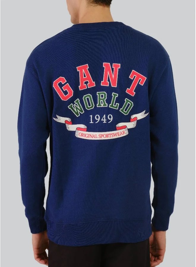 غانت World Crest Relax C-Neck Sweat