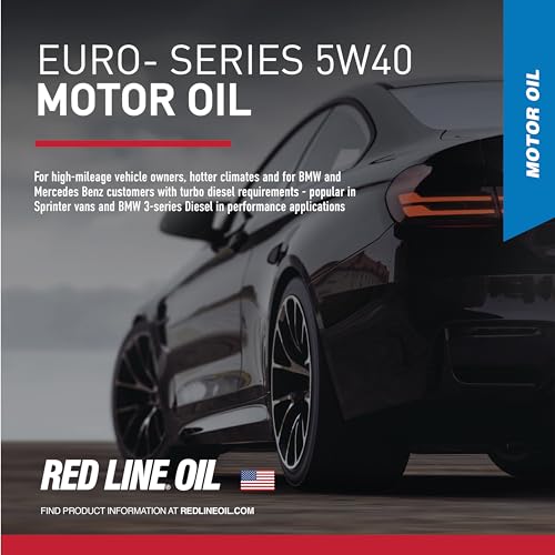 Red Line زيت محرك ريد لاين 12404 SAE 5W40 بالكامل صناعي يورو سيريز 1 كوارت - Image 3