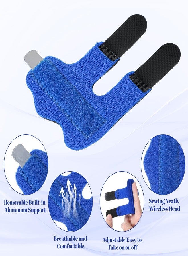 Wanmu 7 Pcs Finger Splint 7 Colors Trigger Thumb Splints for Broken/Straightening/Arthritis, Breathable Thumb Brace Stabilizer Support for Middle/Ring/Index/Pinky Finger Injured Protection - Image 3