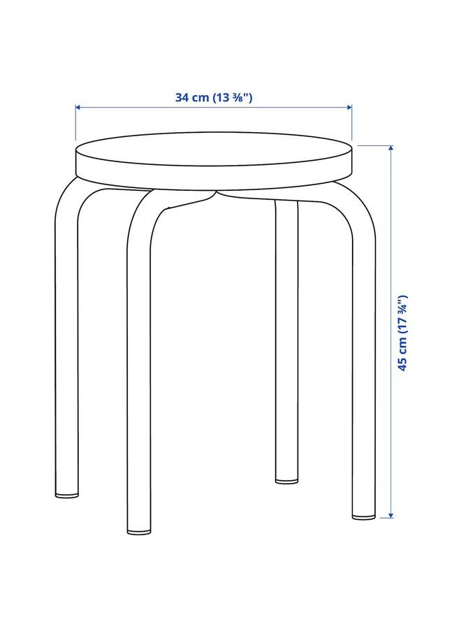 Zaboon Stool, orange/pine - Image 4