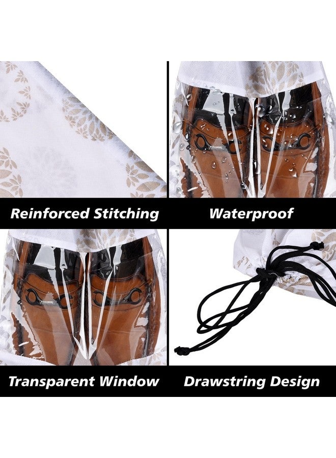 Kuber Industries Kuber Industries Pack of 6 Shoe Bags | Shoe Bags for Travel | Drawstring Shoe Storage Bags | Storage Organizers Set | Shoe Bag with Transparent Window | Shoe Pouches | Multicolor - Image 4