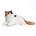 Chongker Interactive Companion Robot Cat Weighted Breathing Stuffed Animals Cat Plush Toy with Meow Voice Breathing Response Realistic Heartbeat and Purring Dark Calico Cat - Image 2