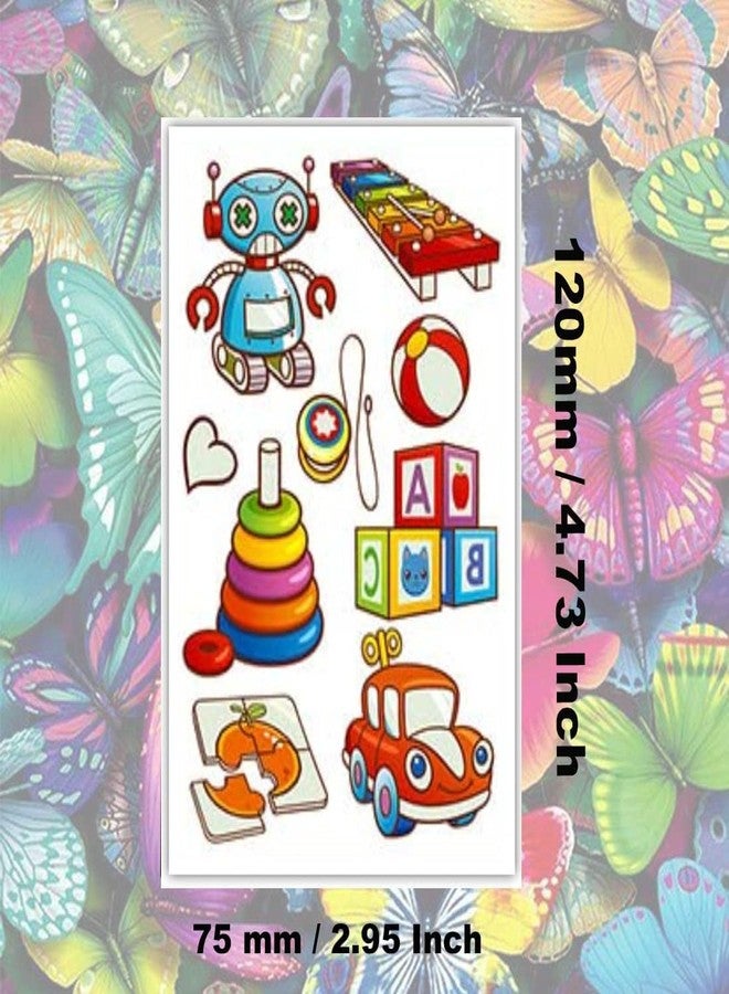 Stylizeink Robort Toys Kids 10 Styles Tattoos for Kids, Mixed Styles Temporary Tattoos Stickers with for Boys and Girls, Party Supplies Gifts - Image 3