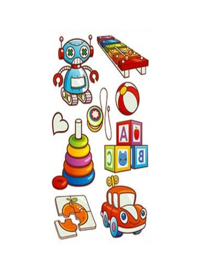 Stylizeink Robort Toys Kids 10 Styles Tattoos for Kids, Mixed Styles Temporary Tattoos Stickers with for Boys and Girls, Party Supplies Gifts - Image 1