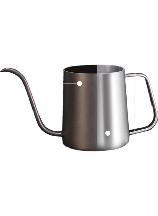 Teotm Pour-Over Kettle, Fine-Mouth Coffee Kettle, Home Use, Drip Coffee Kettle, 304 Stainless Steel Kettle, Black, 350Ml - Image 2