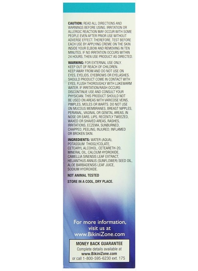 Bikini Zone Bikini Creme Hair Remover - Fast Painless Hair Removing Cream (2 oz, Pack of 3) - Image 3