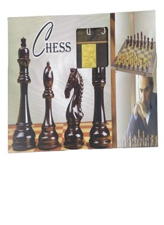 Portable 3-in-1 Magnetic Foldable Chess Table Set Portable Chess Table Set Adult Unique Game Flower Table Chess Set (L )