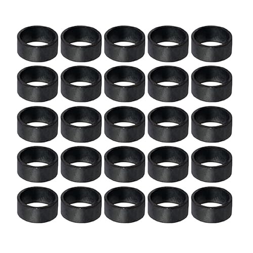 SUPPLYGIANT FQDS0100100 PEX Tubing Crimp Rings Copper Pipe Fitting 1 Black 100 Pack - Image 1