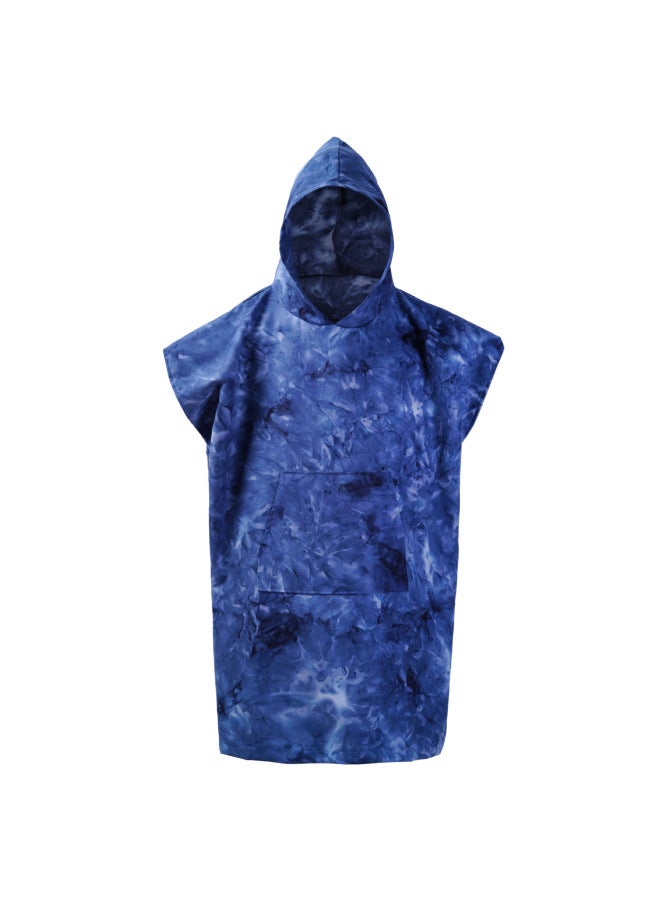 New Swimming Bathrobe Quick-drying Cloak Double-sided Velvet Bathrobe Absorbent Cloak Wearable Bath Towel Tie-dye Beach Towel