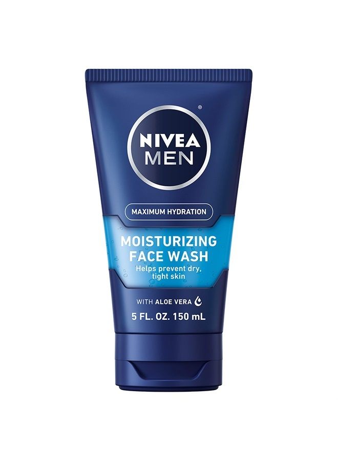 NIVEA MEN غسول وجه مرطب بأقصى ترطيب مع الألوة فيرا، 5 أونصة سائلة - Image 1
