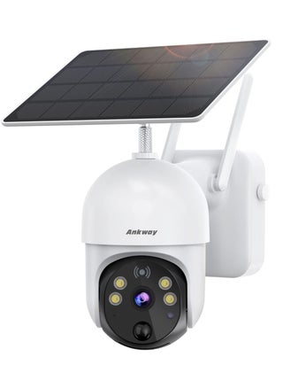 Wireless Outdoor Security Camera Upgraded Solar Security Camera with 14400mAh Rechargeable Battery 2.4G WiFi 1080P Color Night Vision IP65 2-Way Audio Pan Tilt 3X Zoom PIR Detection - pzsku/Z6839FD89FA1BA95E7A45Z/45/_/1659952488/1c769299-1667-4a07-b9e7-1d95e8c985eb