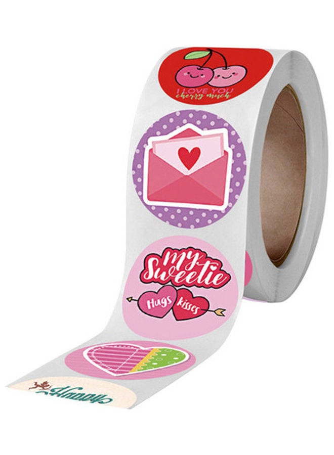 بكرة ملصقات هابي داي متعدد الألوان - Image 1